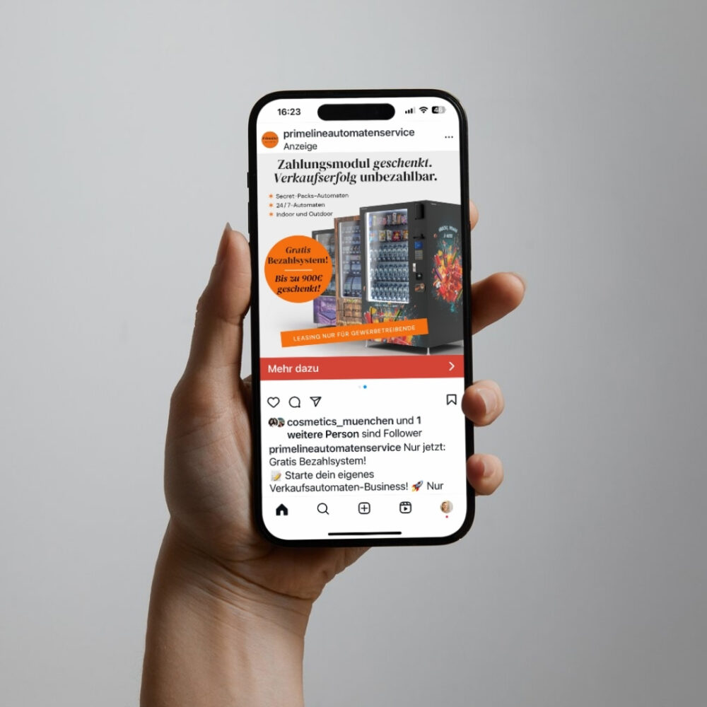 Branding und Onlinemarketing für Automatenbetrieb